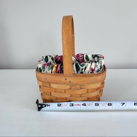 Longaberger 1995 vintage Horizon of Hope basket and accessories - Picture 12 of 12